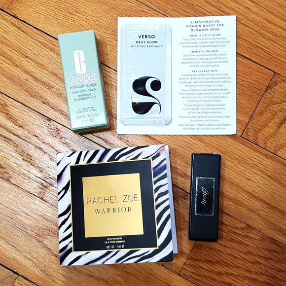 Clinique Other - New Verso Daily Glow Clinique - Moisture Surge Overnight Mask Samples Parfum